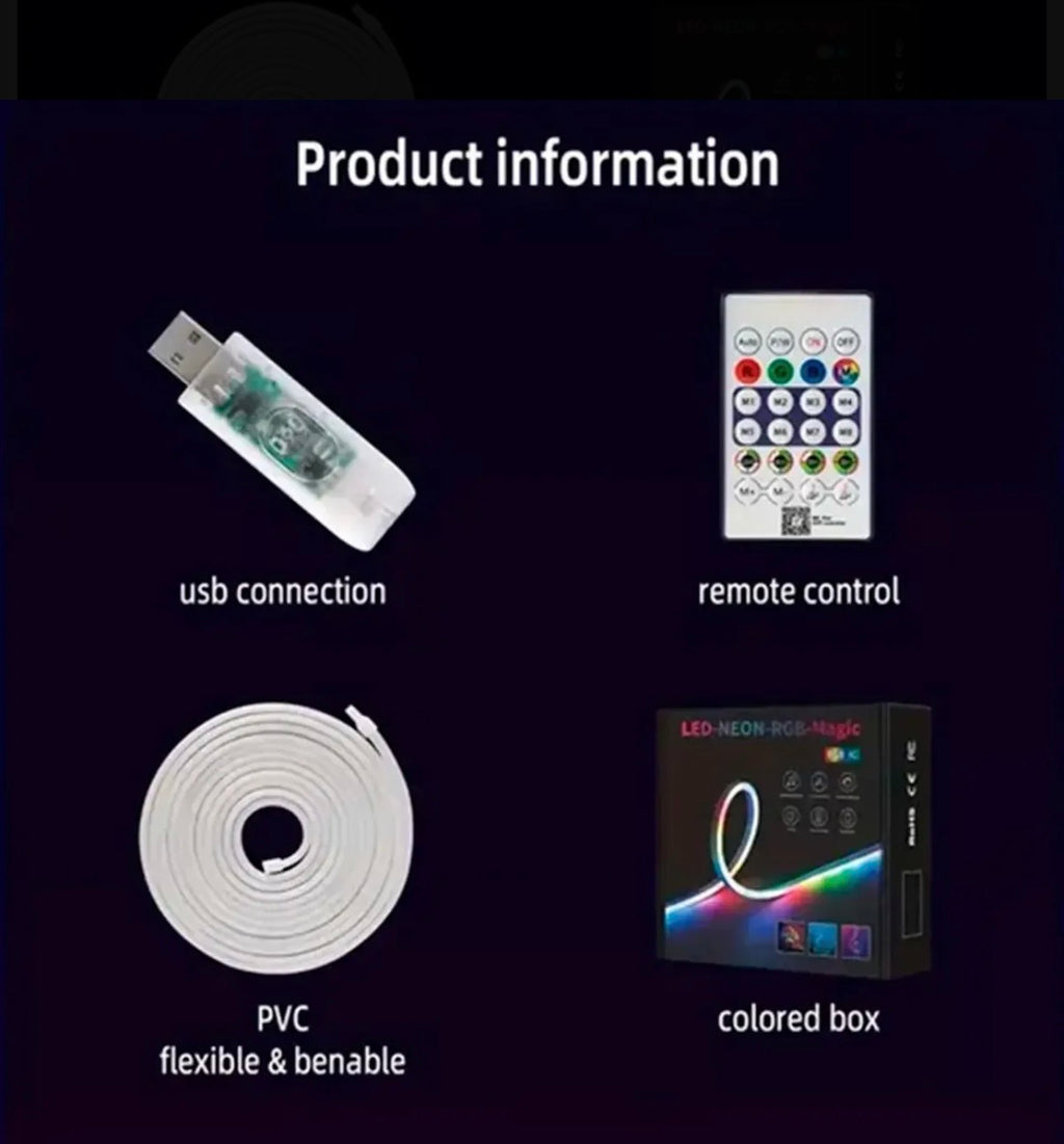 Tira LED Neón RGB ⭐⭐⭐⭐⭐