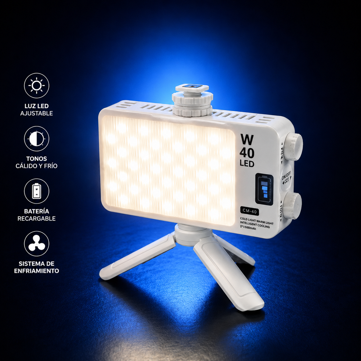 Luz LED Portátil W40 Pro ⭐⭐⭐⭐⭐