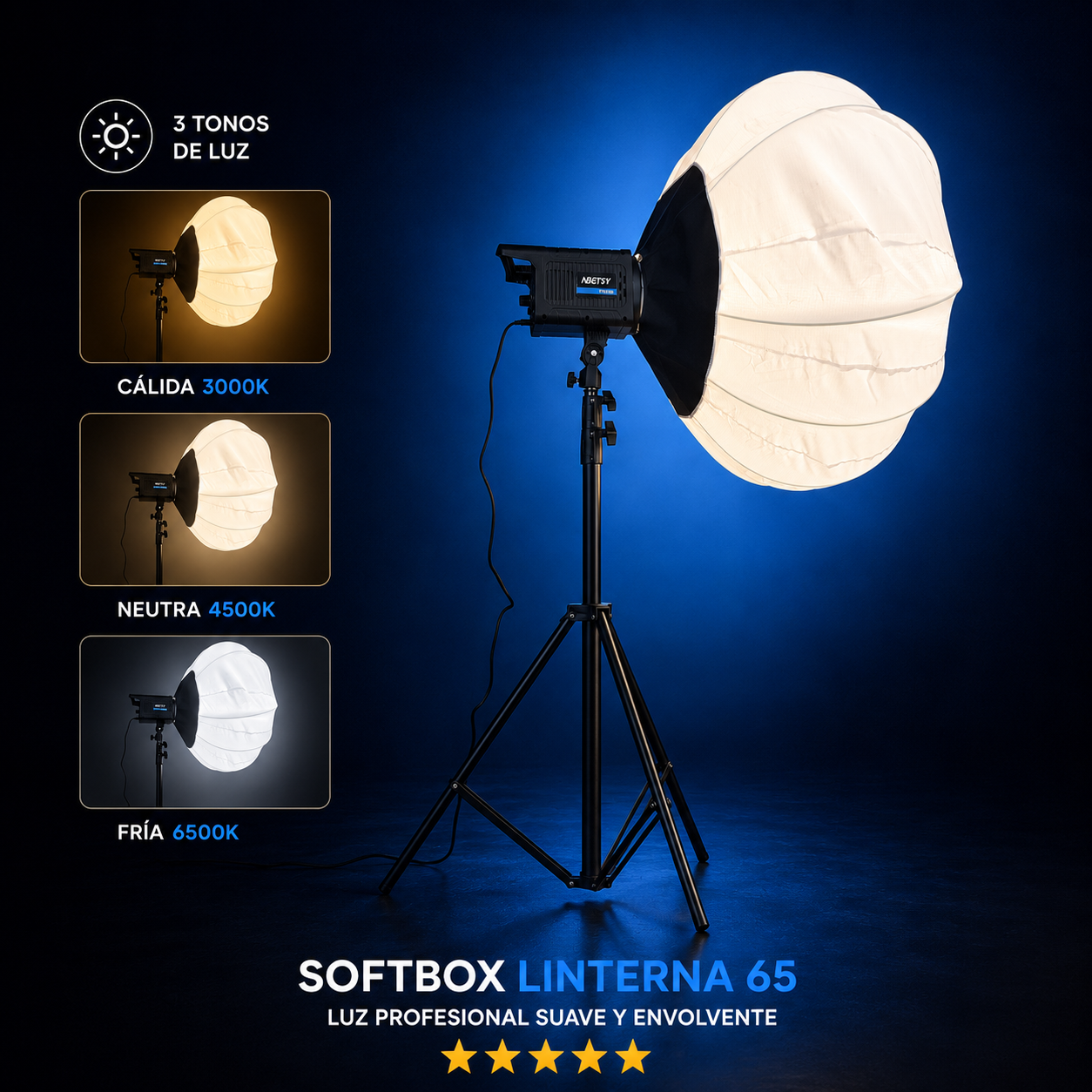 Softbox Linterna 65 Profesional ⭐⭐⭐⭐⭐